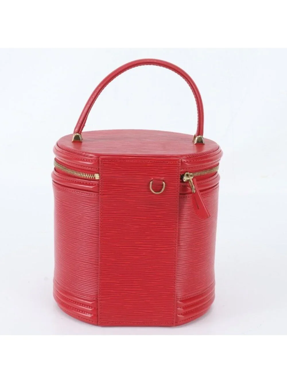 Louis Vuitton Epi Cannes Castilian Red Leather Handbag Vanity